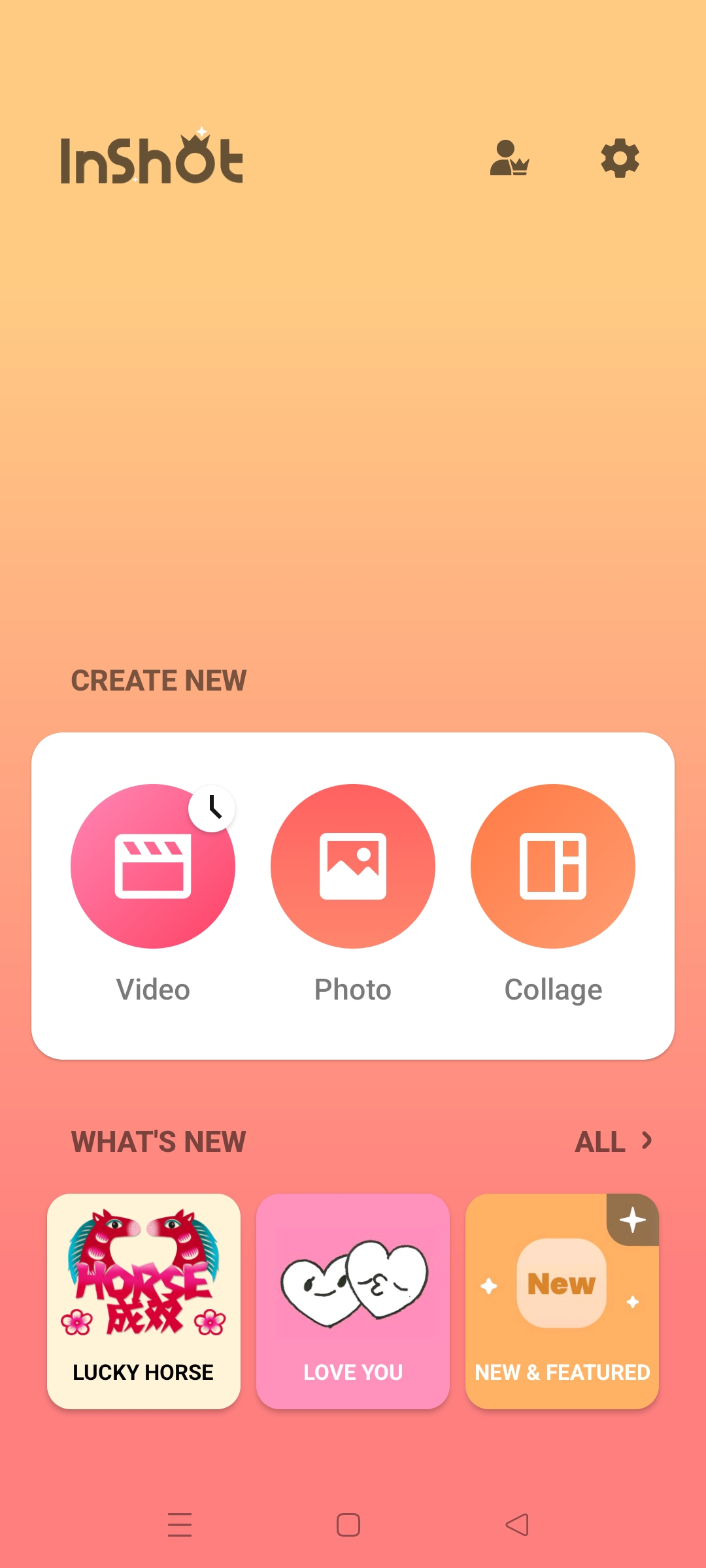 Screenshot of InShot