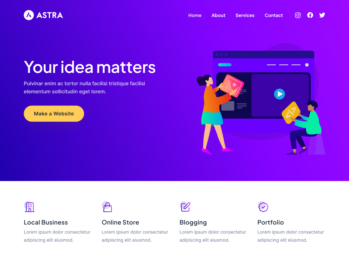 Screenshot of Astra