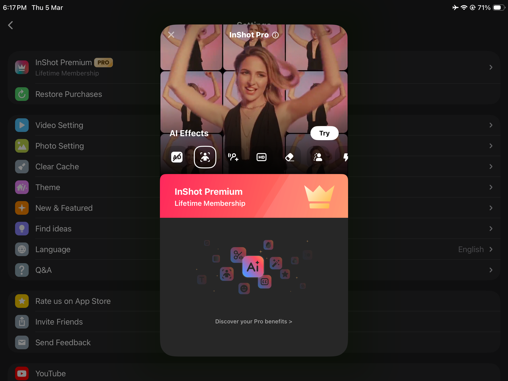 Screenshot of InShot