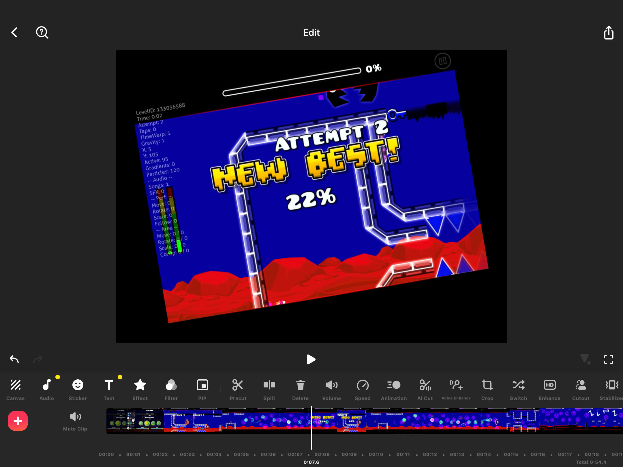 Screenshot of InShot