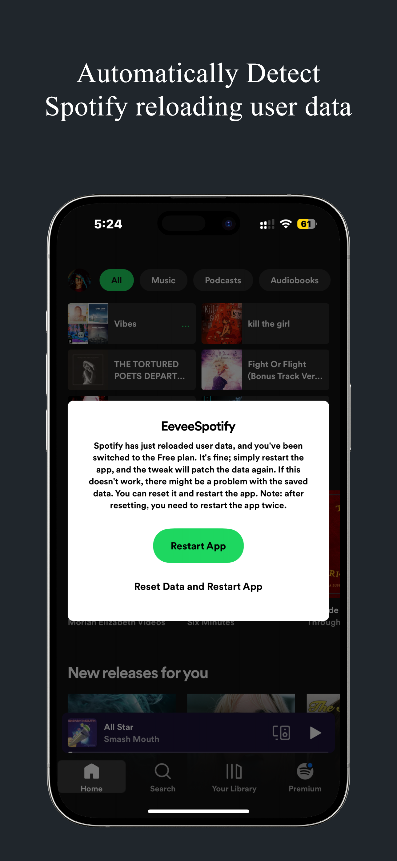 Screenshot of Spotify