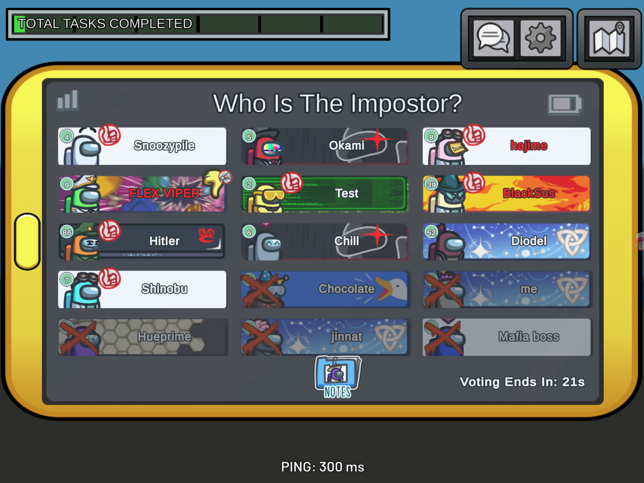 Screenshot of Among Us Mod Menu