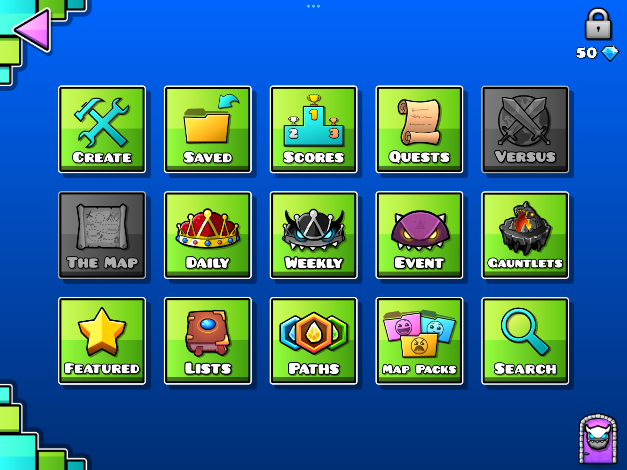 Screenshot of Geometry Dash