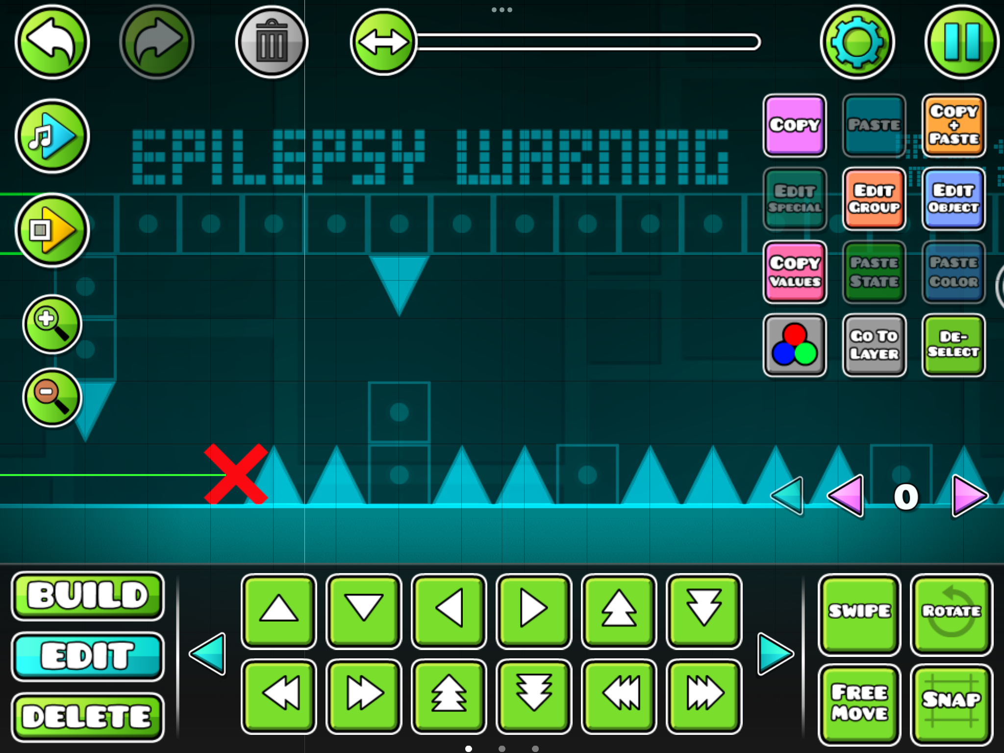 Screenshot of Geometry Dash