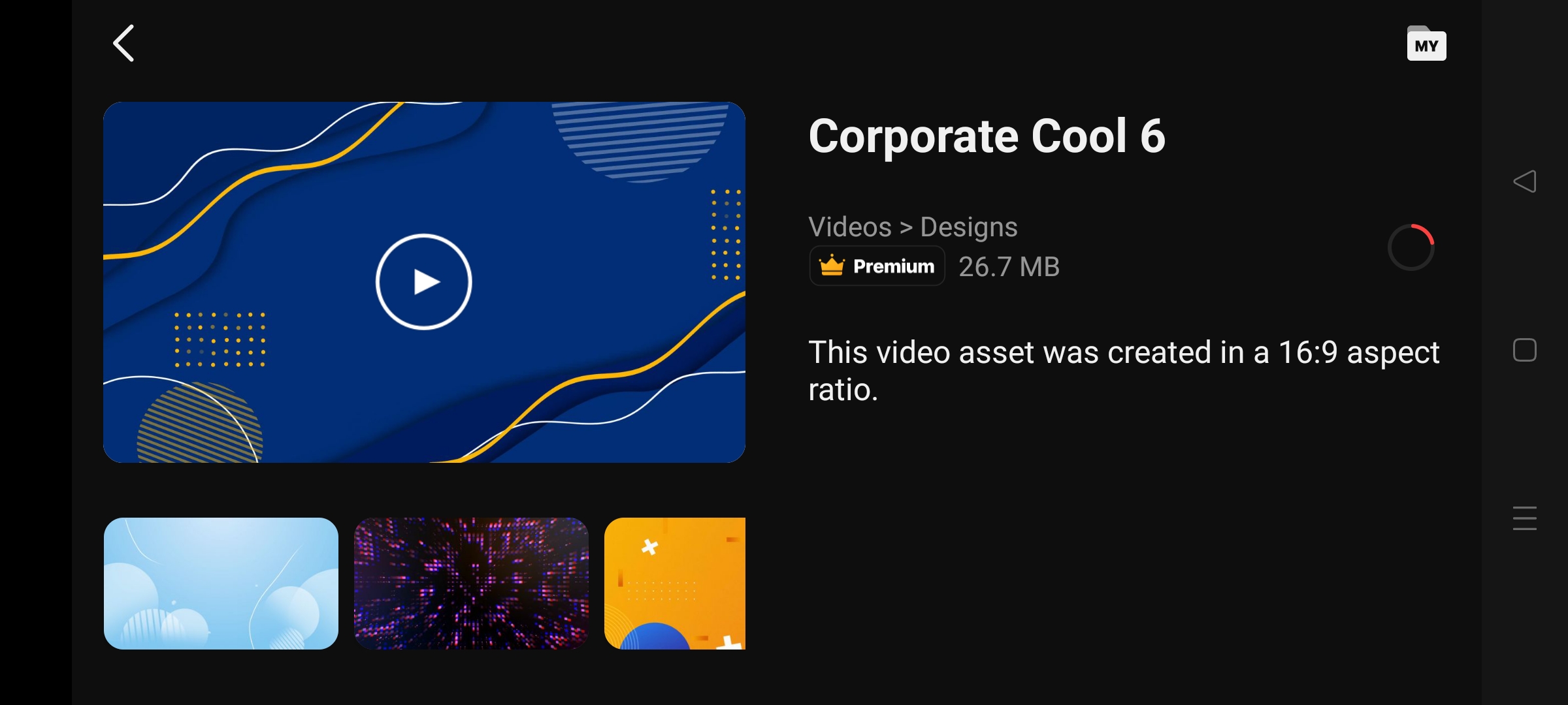 Screenshot of Kinemaster