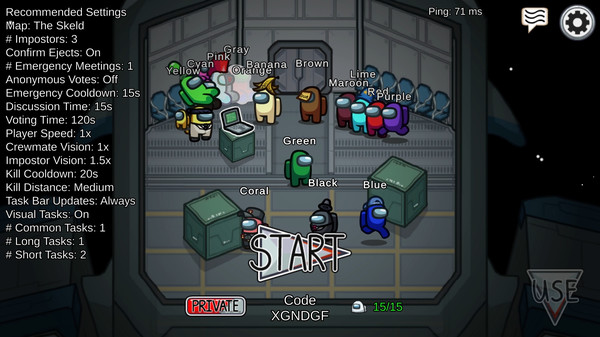 Screenshot of Among Us